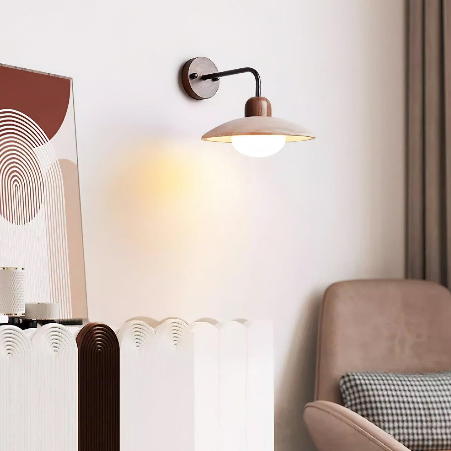 Modernes Design Disc Travertin Wandleuchte