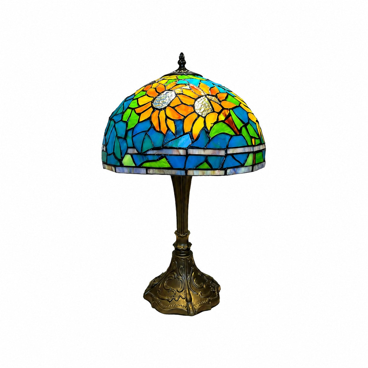 Handgefertigte TF Sorenia Lampenschirmlampe – Klassische Tiffany-Beleuchtung für Zuhause und Gastronomie