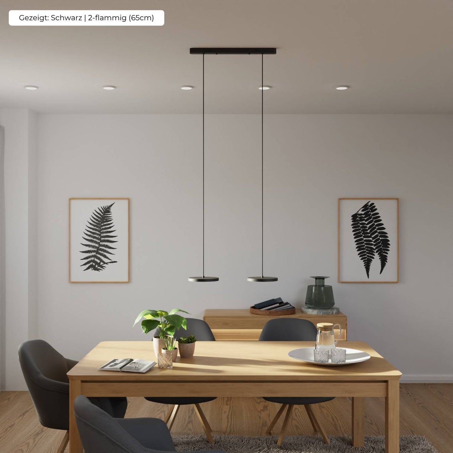 Minimalist Round Flat Evanos Pendant Light