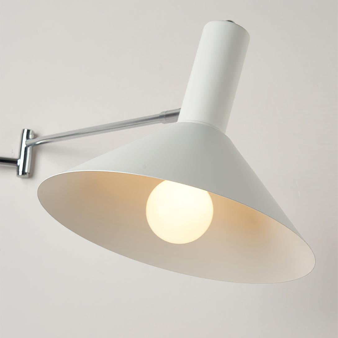 Moderne Bauhaus Schwenkbare Wandleuchte für Esstisch mit Kabel und Stecker