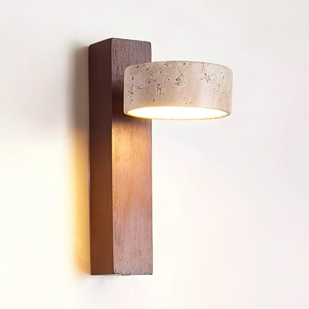 Nordic Travertine Rotatable Wall Lamp