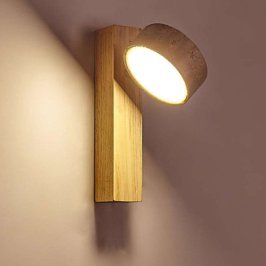 Nordic Travertine Rotatable Wall Lamp