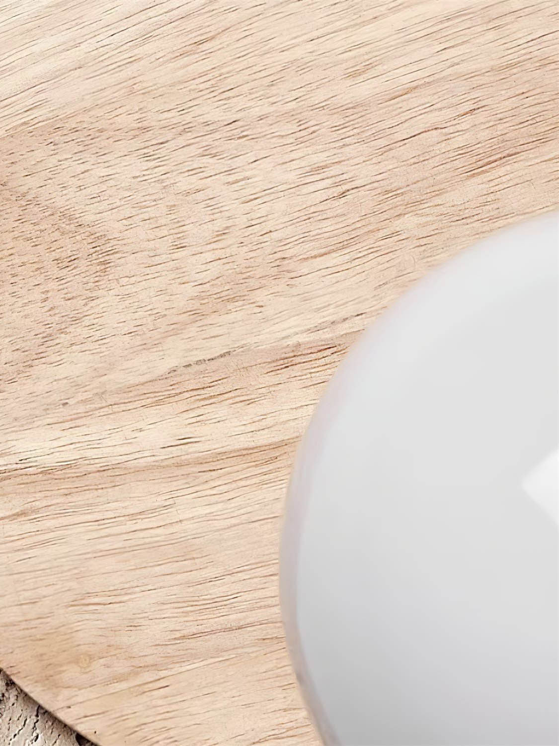 Wabi Sabi Style Travertine Wood Round Wall Lamp