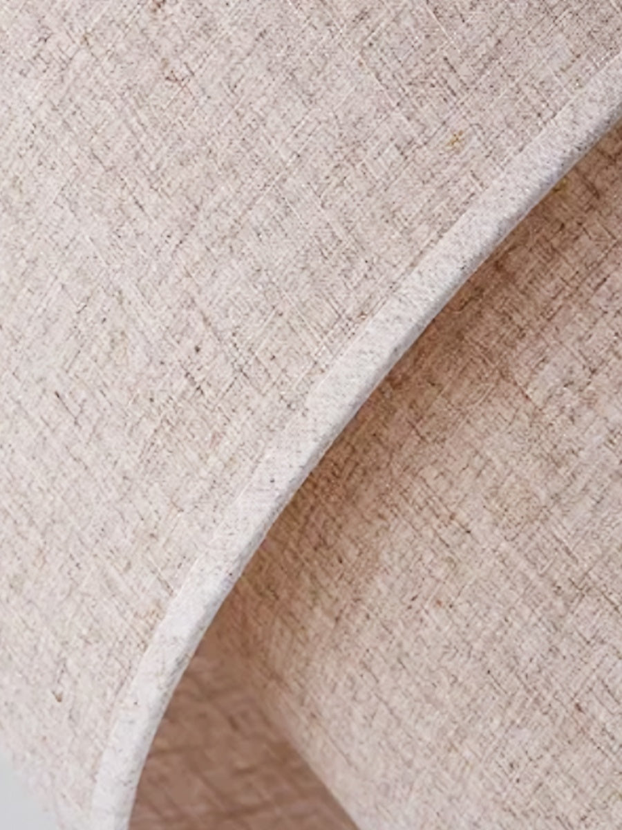 Doppelte Trommel-Pendelleuchte aus Stoff