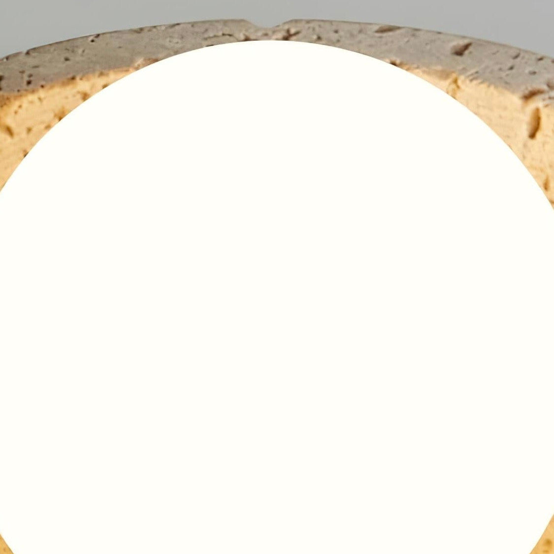 Wabi Sabi Style Travertine Dome Ceiling Light for Living Room