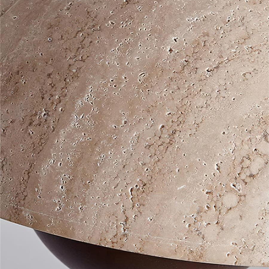 Wabi-Sabi Travertine Flower Bud Pendant Lamp