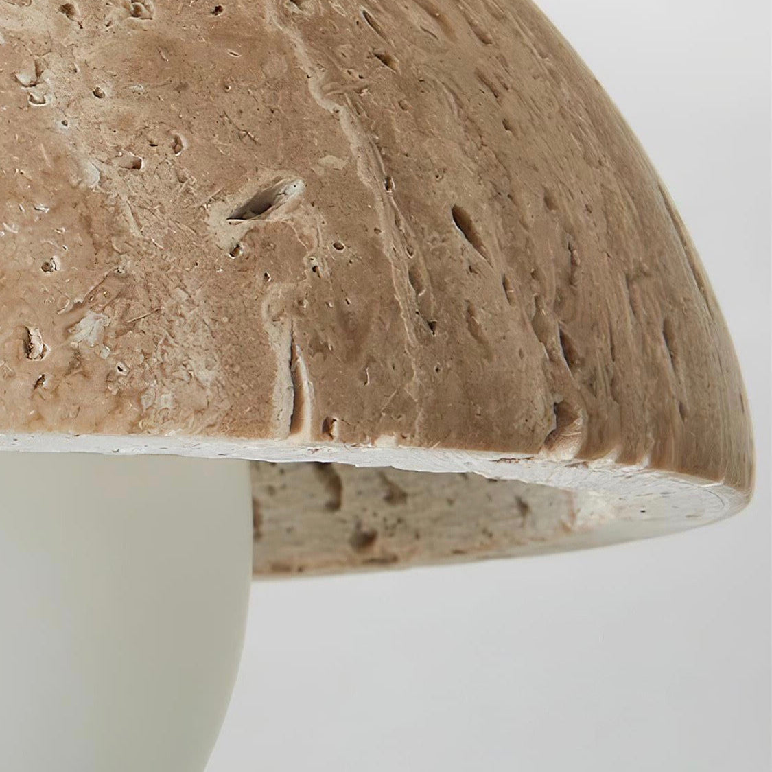 Wabi Sabi Style Travertine Dome Ceiling Light for Living Room