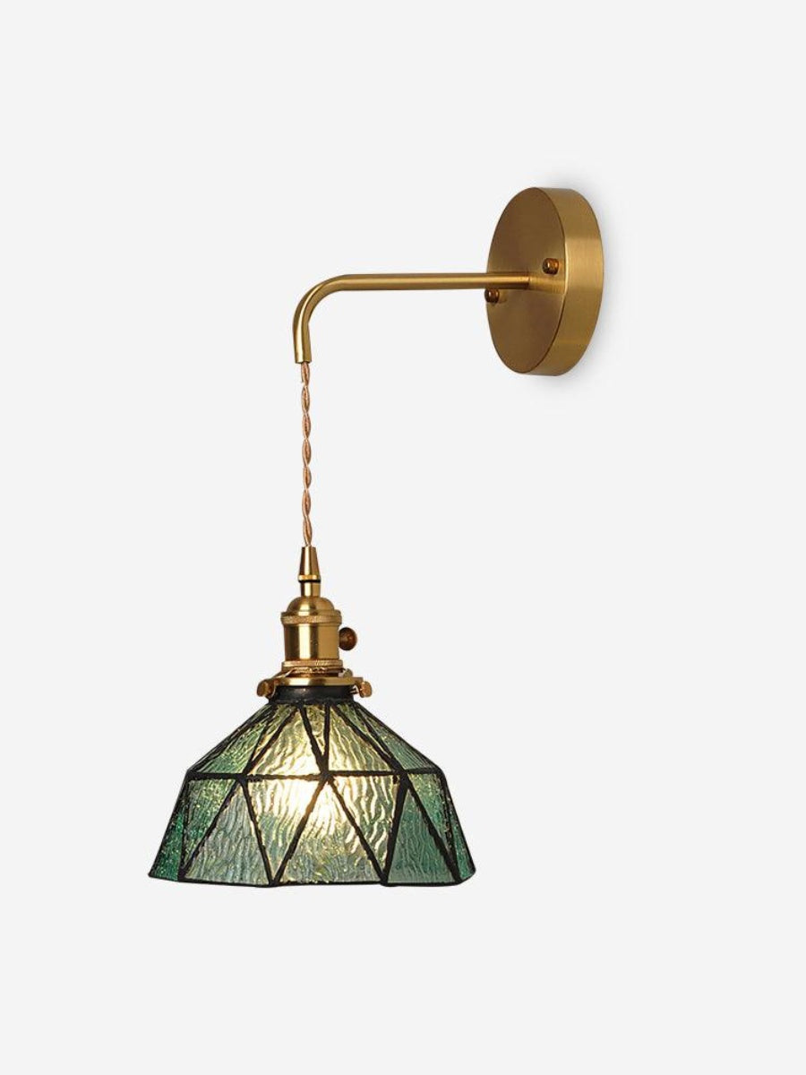 Retro Pastorale Wandleuchte mit geometrischem Muster