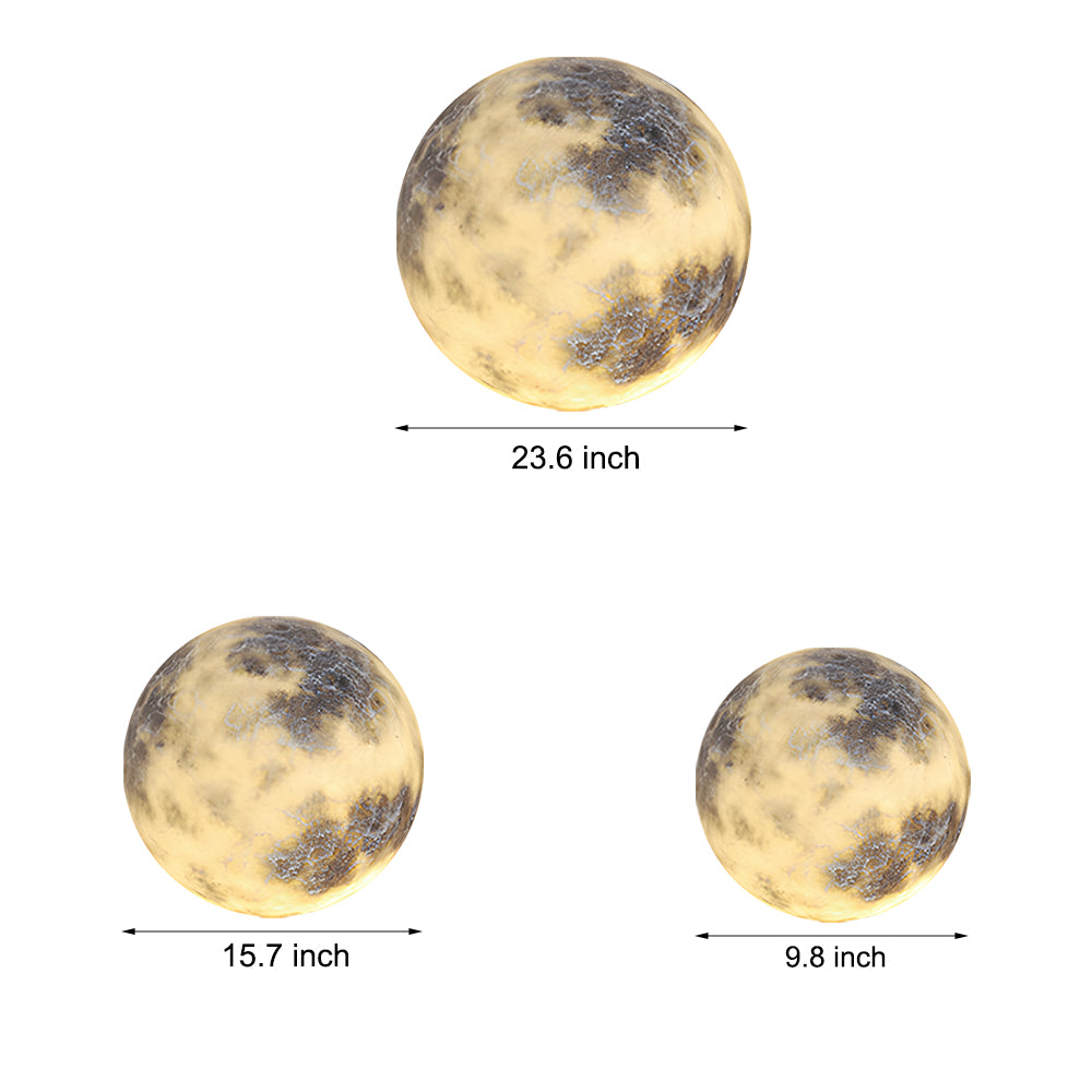 Plastic Moon Outdoor Lamp Modern Style E27 Warm Light