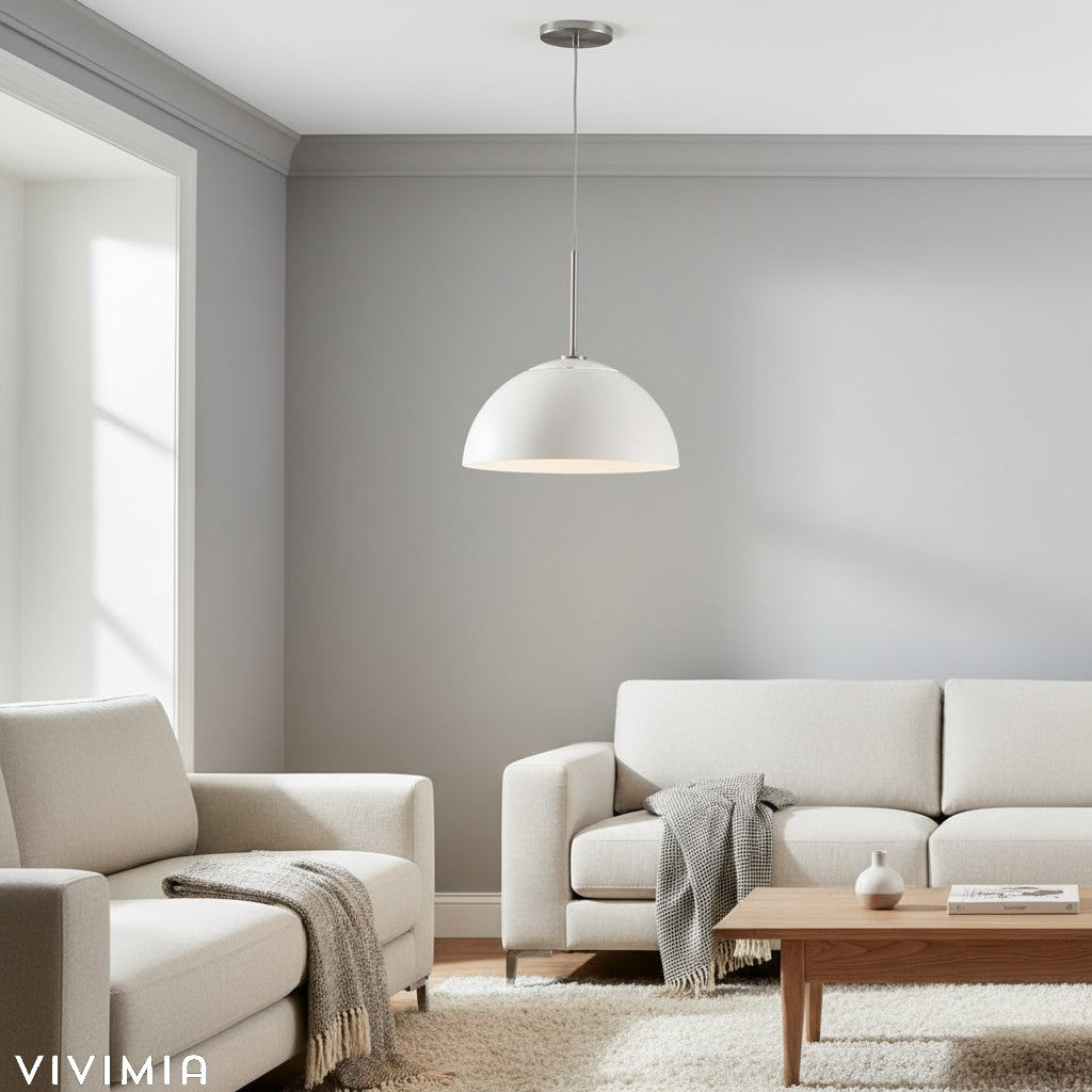 Parvion Sculptural Metal Pendant Light - Modern Adjustable Ceiling Fixture for Living Room and Kitchen