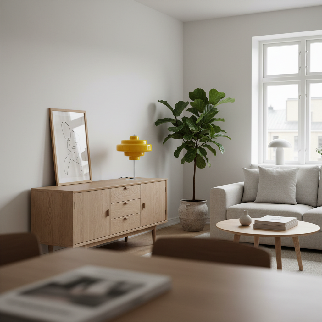 Koloro Tiered Glass Table Lamp – Retro Style for Living Room or Bedroom