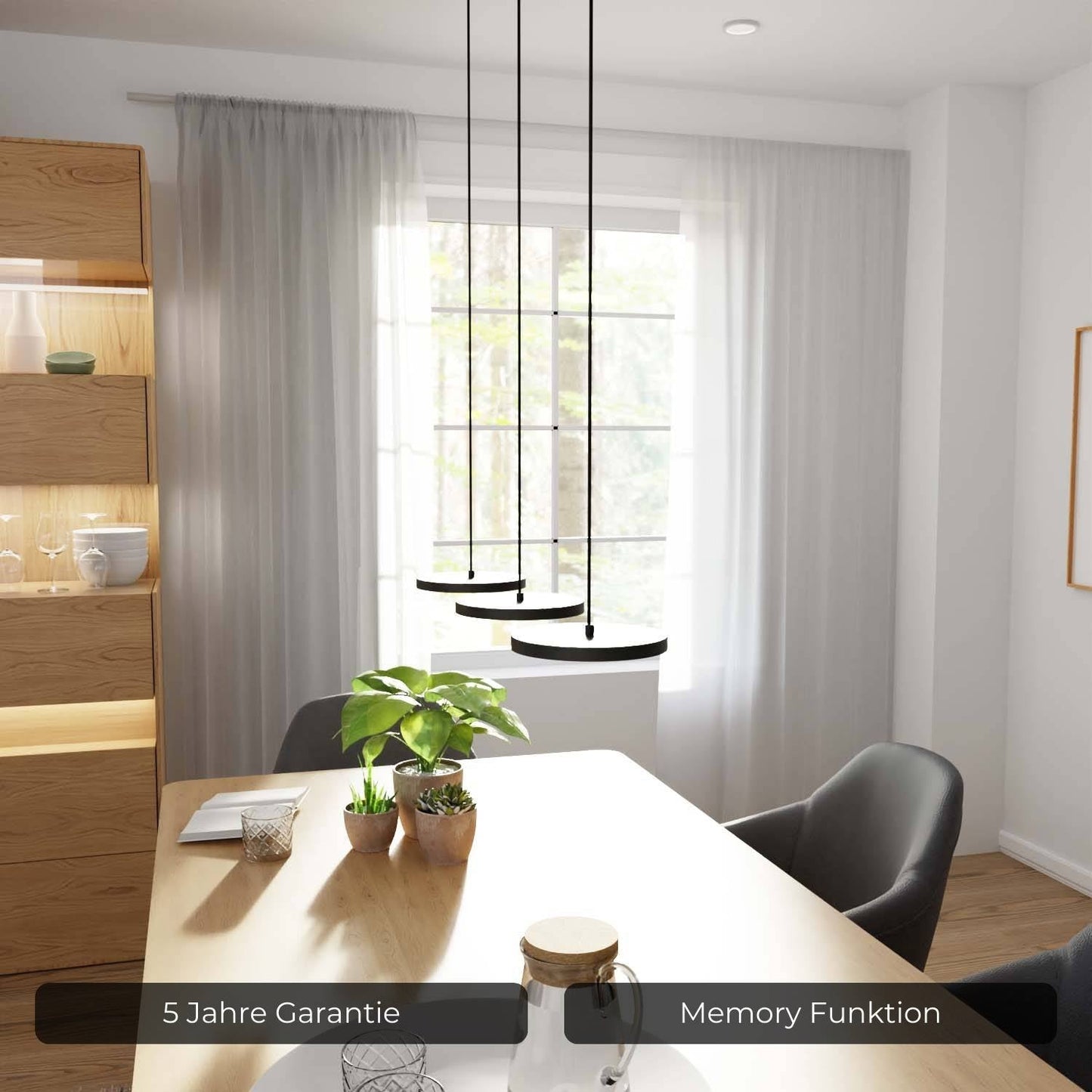 Minimalist Round Flat Evanos Pendant Light