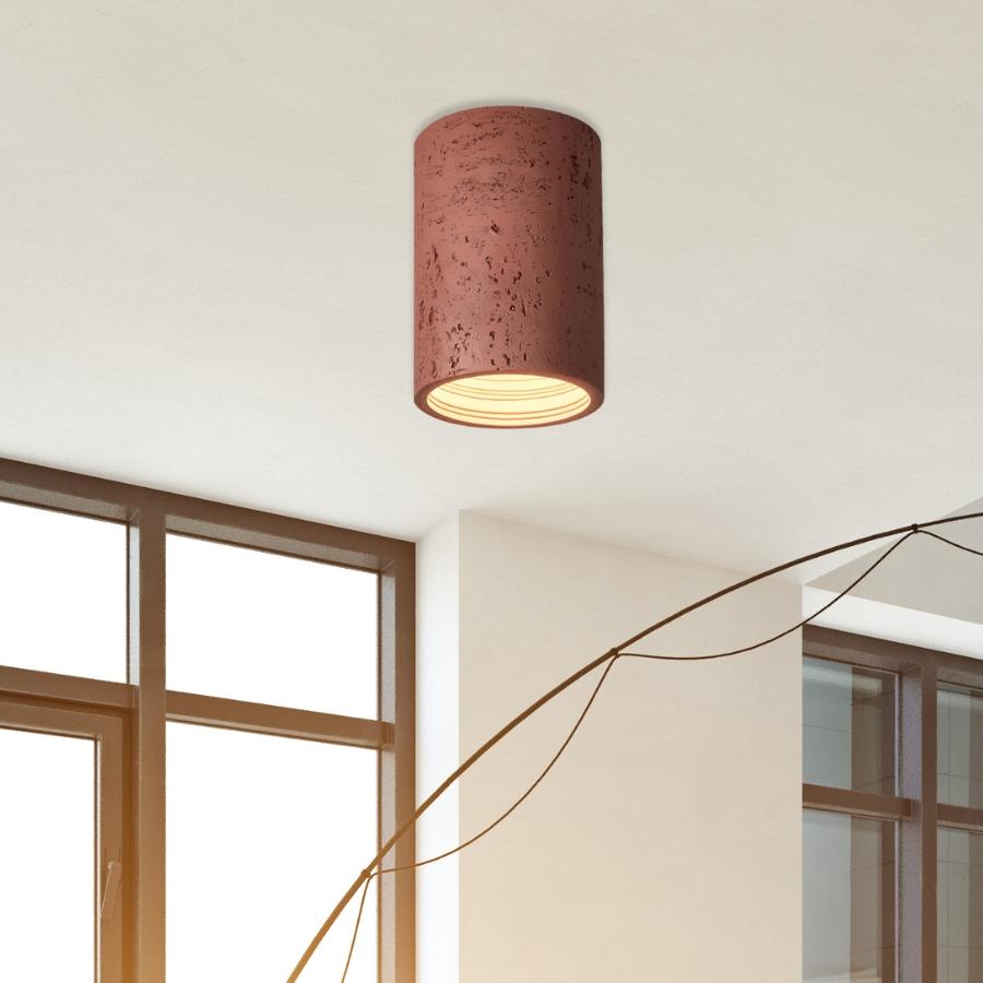 Moderne zylindrische Wabi-Sabi-Deckenlampe