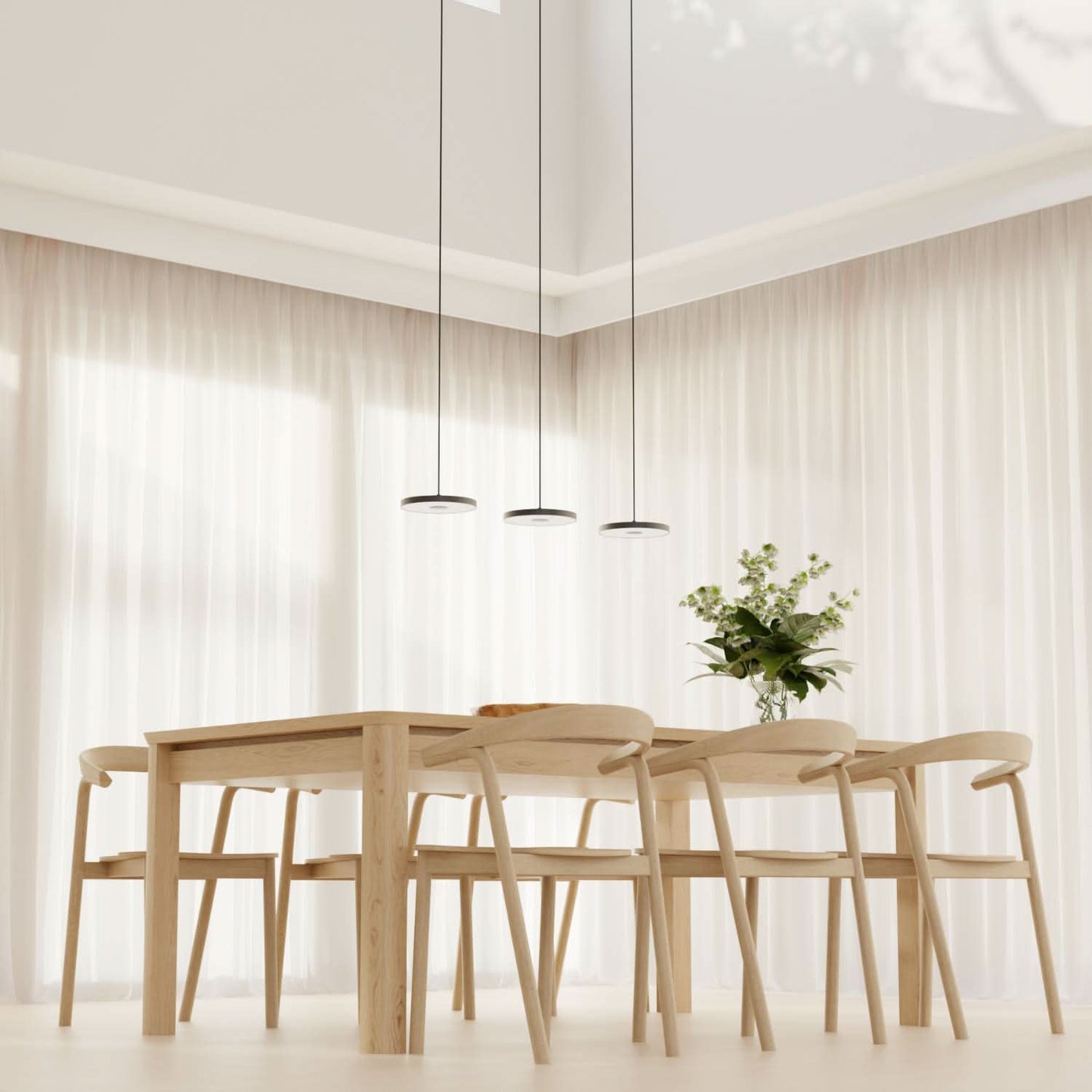 Minimalist Round Flat Evanos Pendant Light
