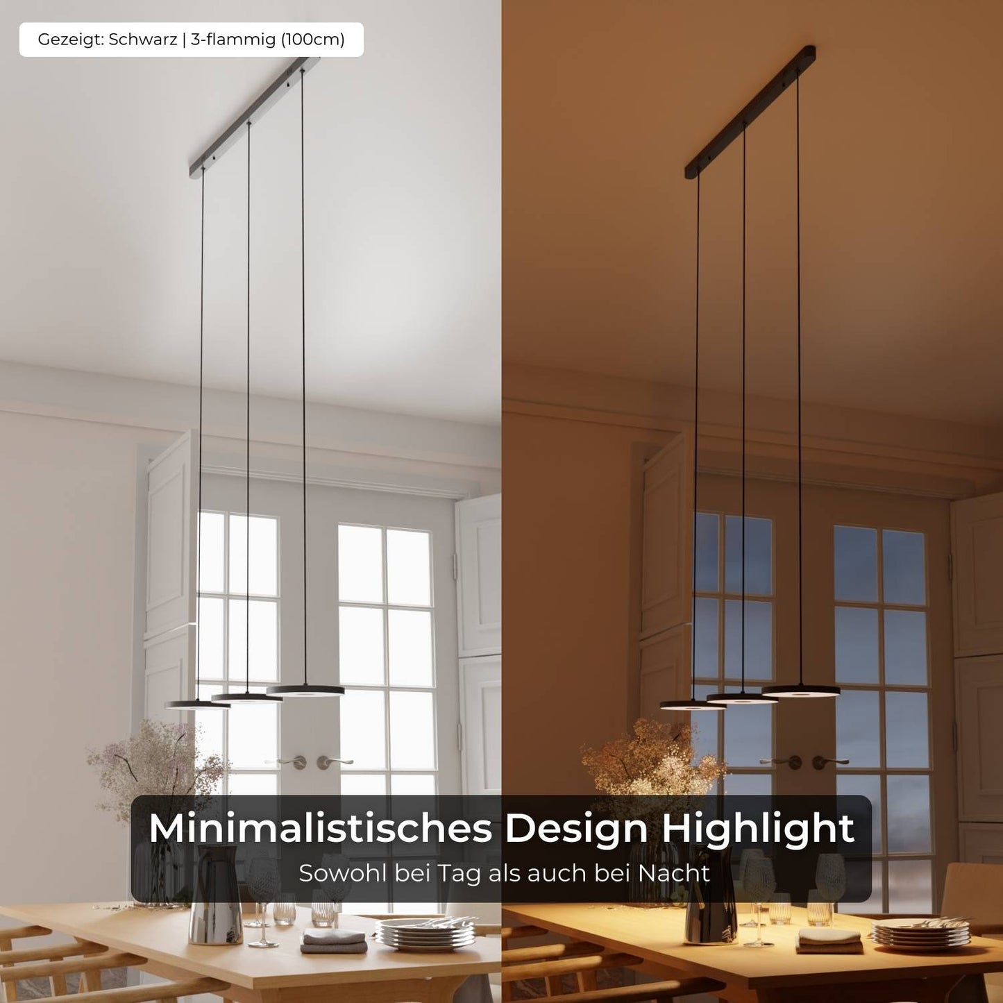 Minimalist Round Flat Evanos Pendant Light