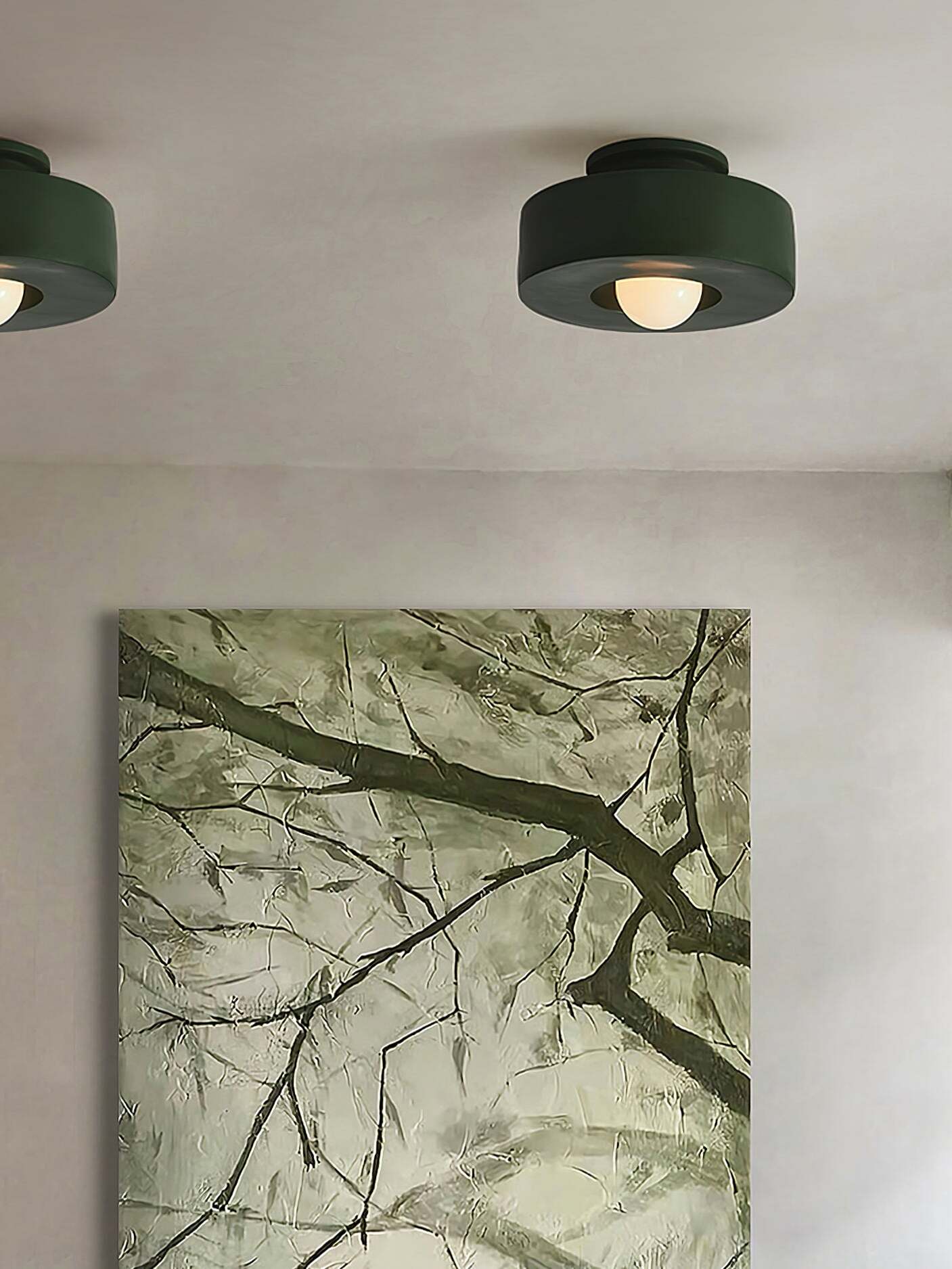 Moderne Nordische Minimalistische Rund Harz Deckenlampe