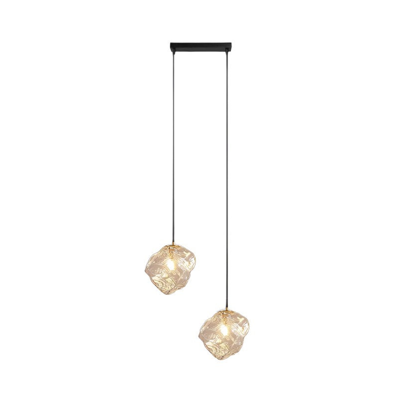 Modern Irregular Ice Cube Glass Pendant Light
