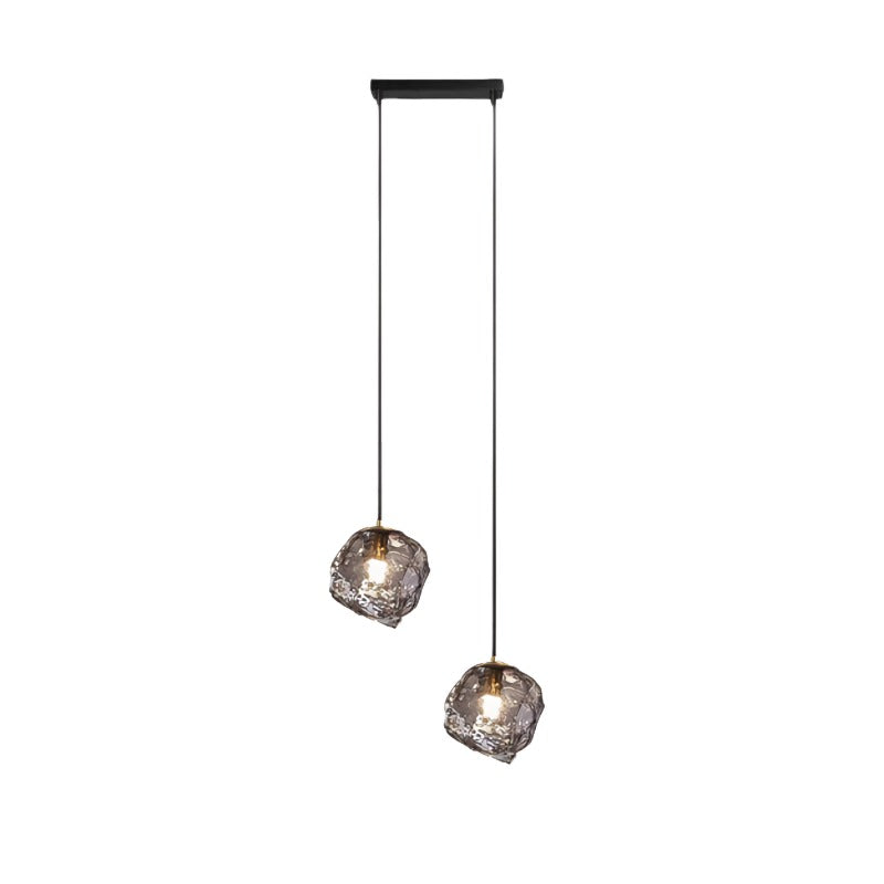 Modern Irregular Ice Cube Glass Pendant Light