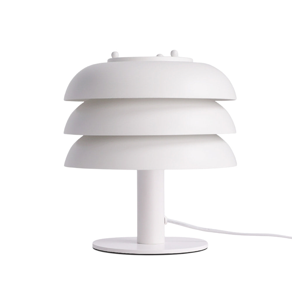 Minimalistische 3 Stöckige Creme Pilz Bettseite Tischlampe