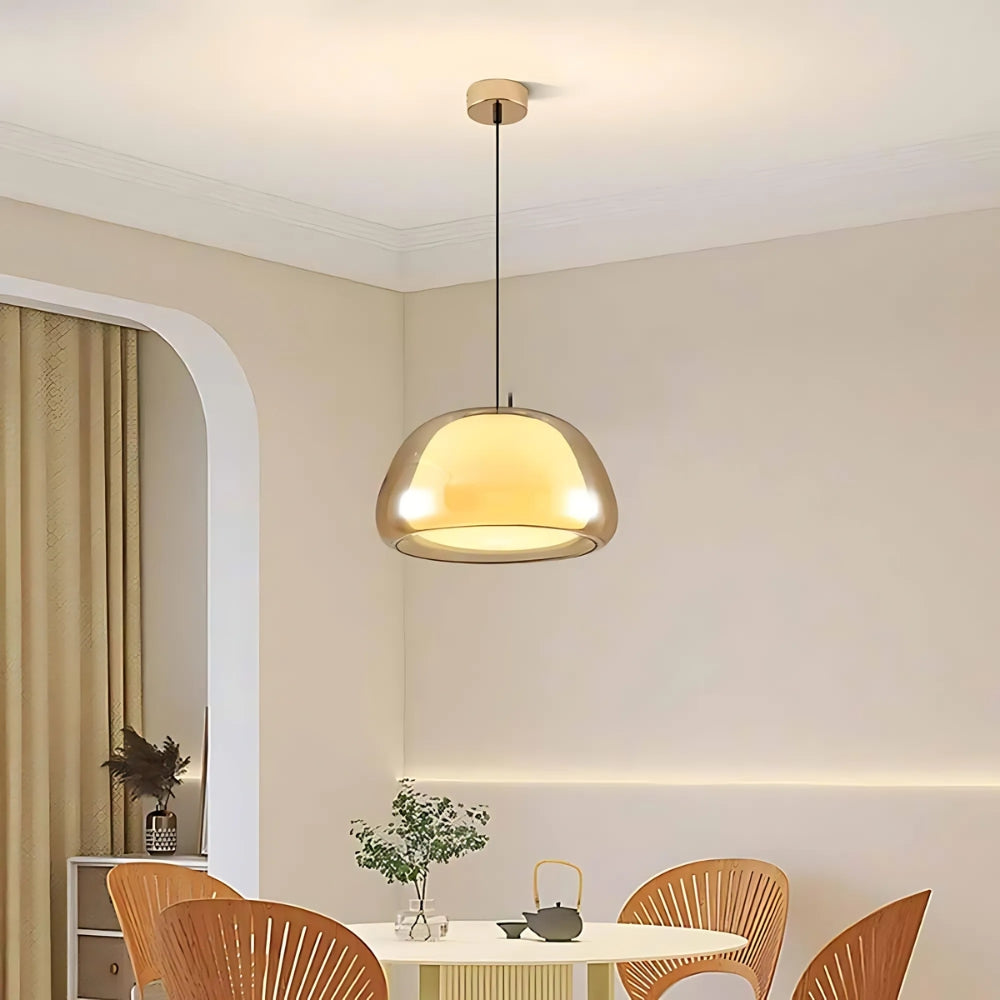 Moderne nordische Jelly Glas Pendelleuchte für Kücheninsel