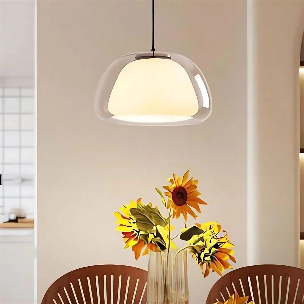 Moderne nordische Jelly Glas Pendelleuchte für Kücheninsel