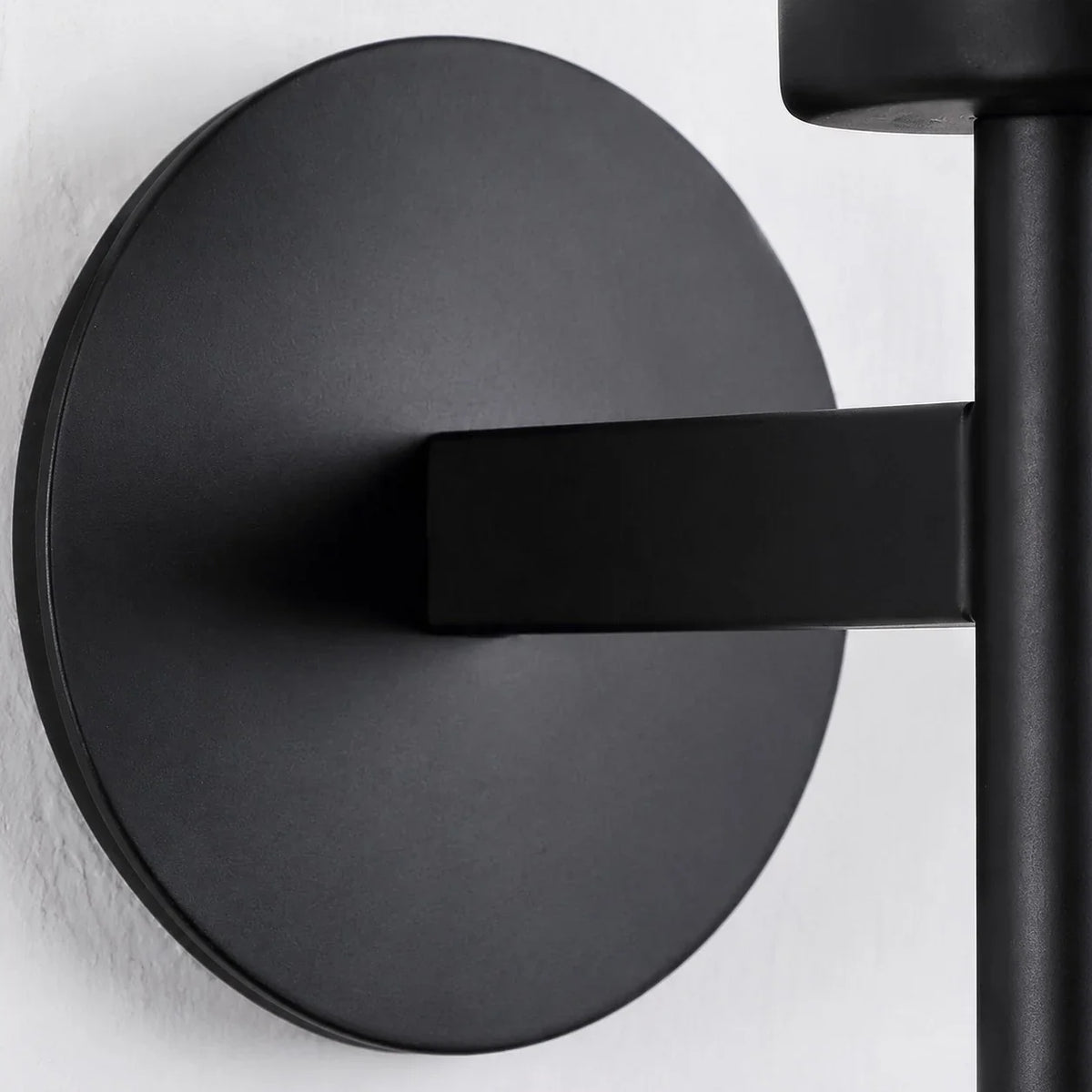 Main view of rippled glass outdoor wall sconce