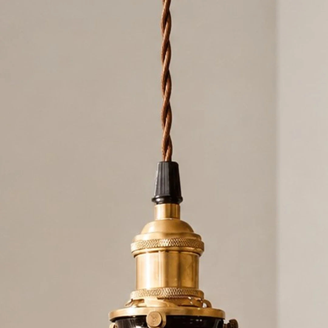 Pleated Ceramic Pendant Light detail image