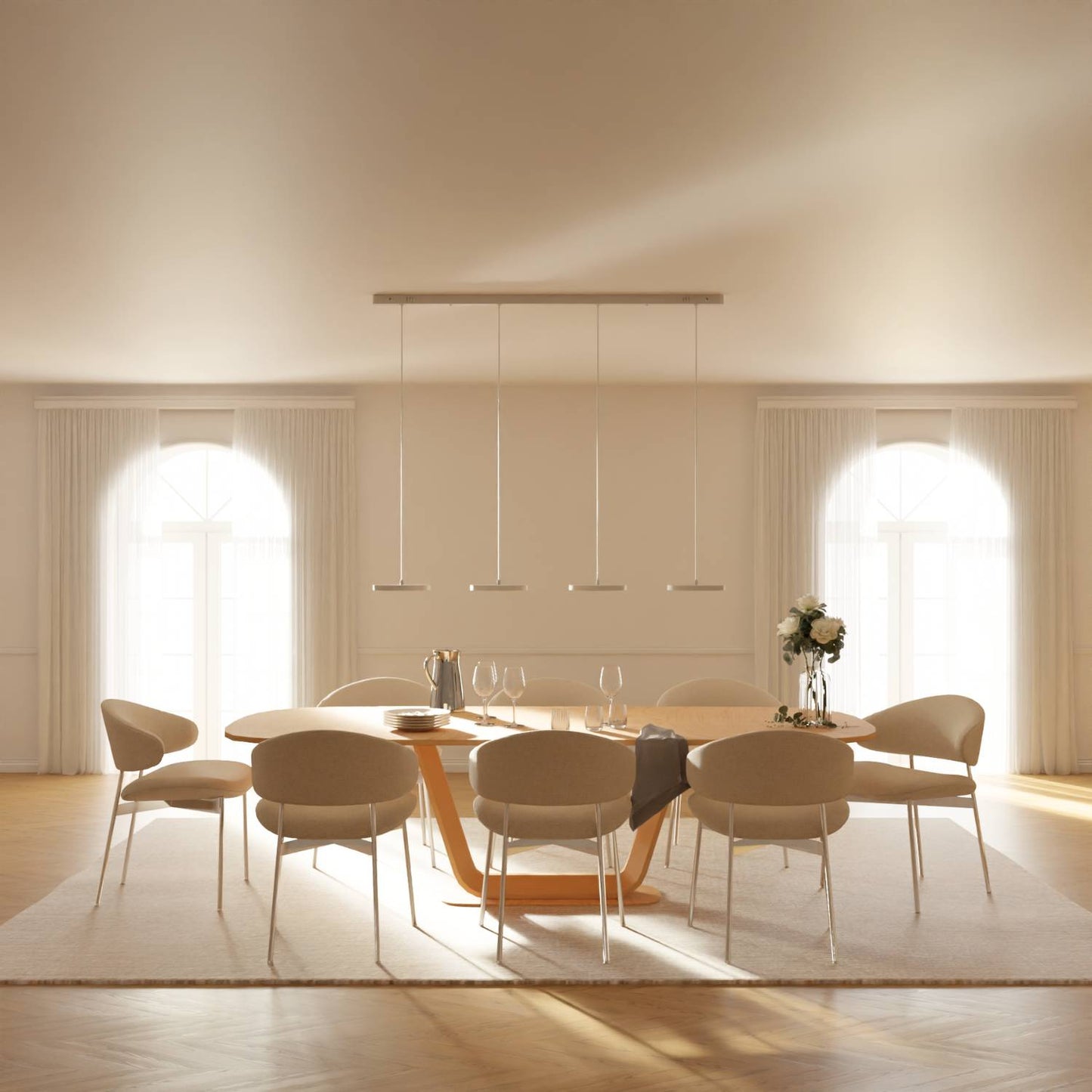 Minimalist Round Flat Evanos Pendant Light