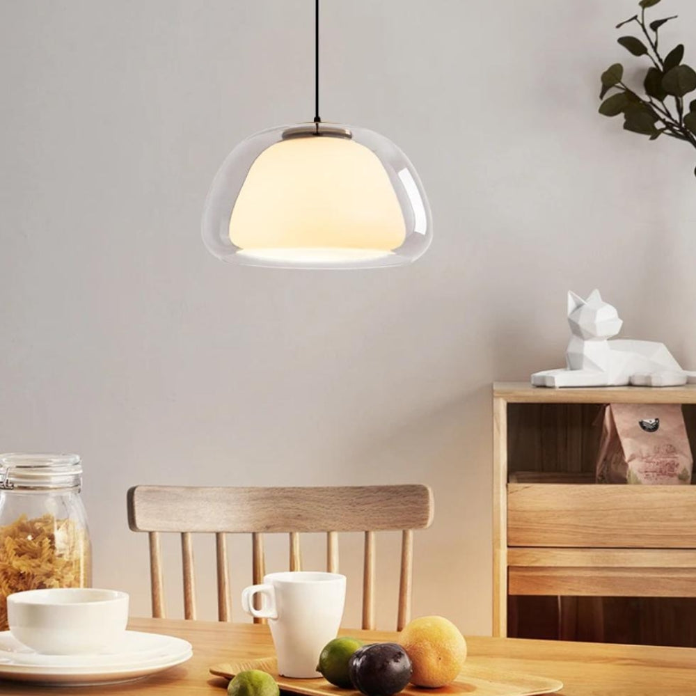 Moderne nordische Jelly Glas Pendelleuchte für Kücheninsel