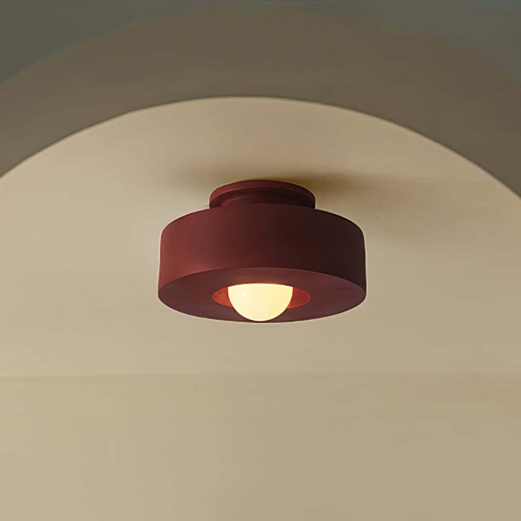 Moderne Nordische Minimalistische Rund Harz Deckenlampe