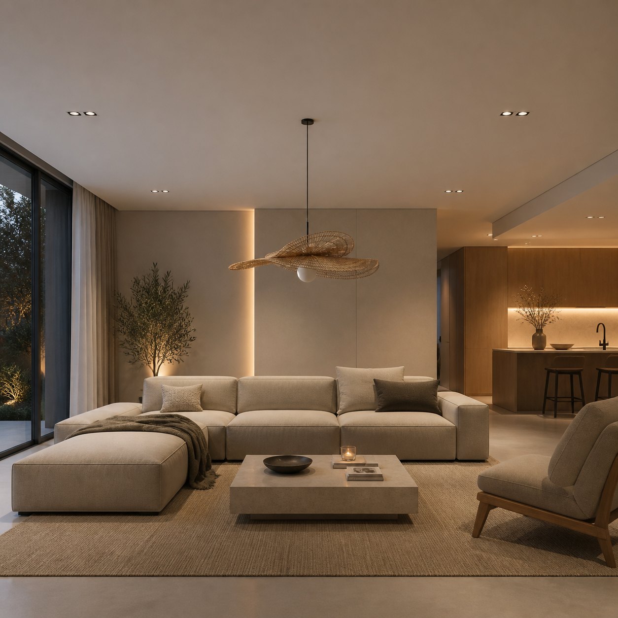 Florevian Pendelleuchte mit gestuftem Schirm und gewebtem, strukturiertem Design für das Esszimmer