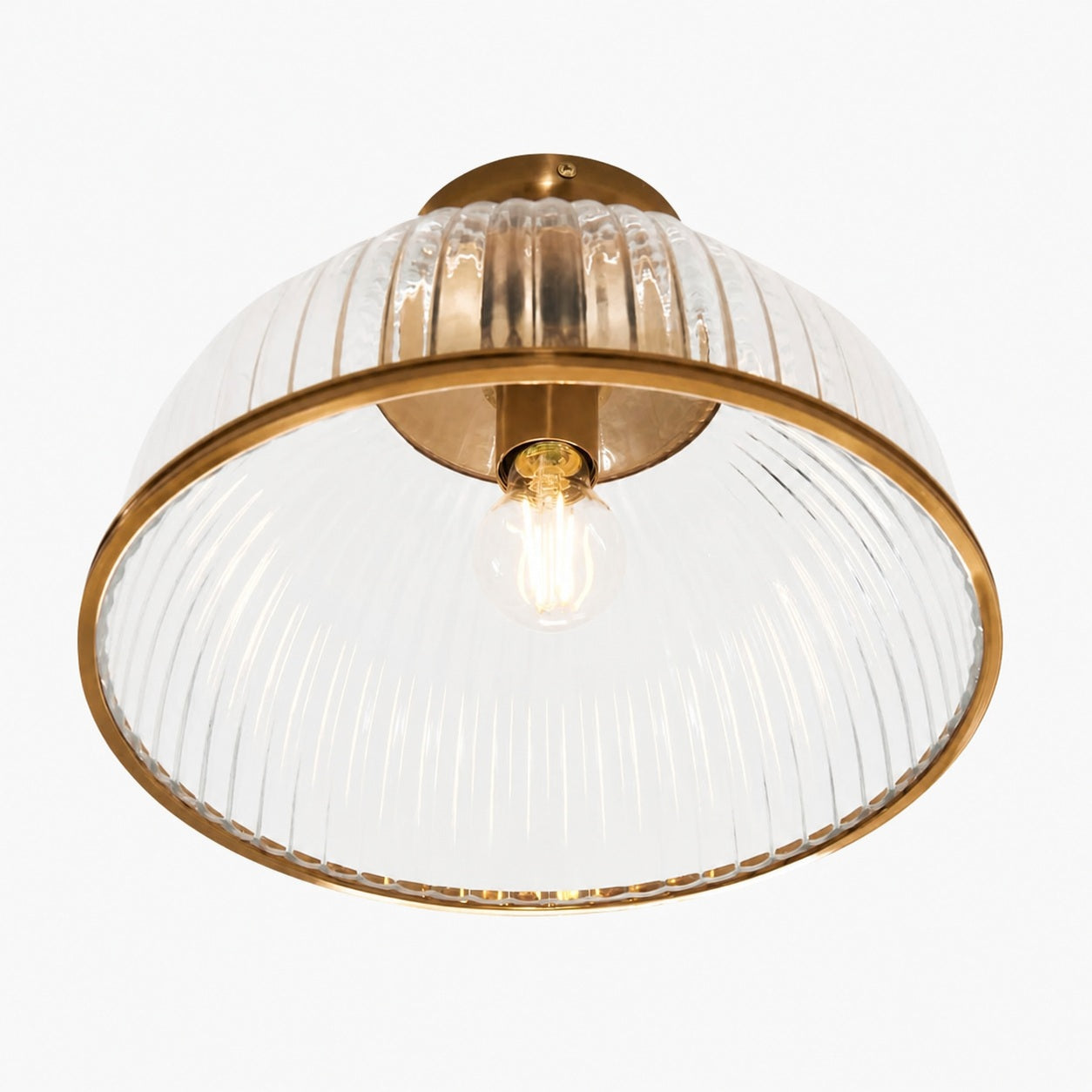 Luntra Deckenleuchte mit geripptem Glas – Elegante Deckenleuchte für Flure und Schlafzimmer