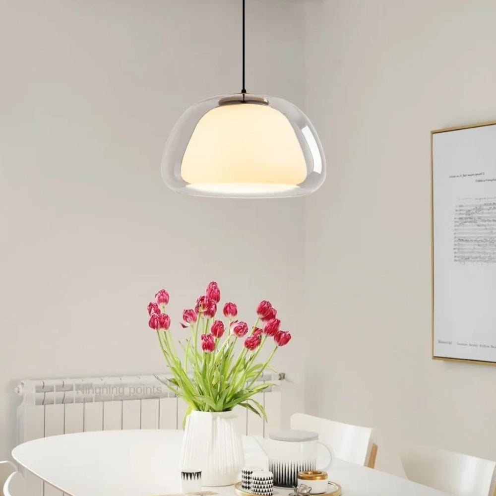 Moderne nordische Jelly Glas Pendelleuchte für Kücheninsel