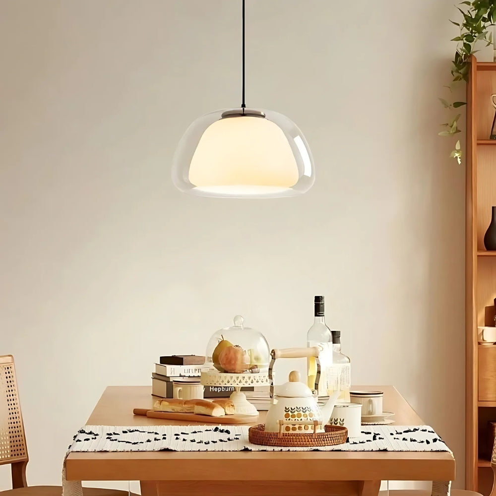 Moderne nordische Jelly Glas Pendelleuchte für Kücheninsel