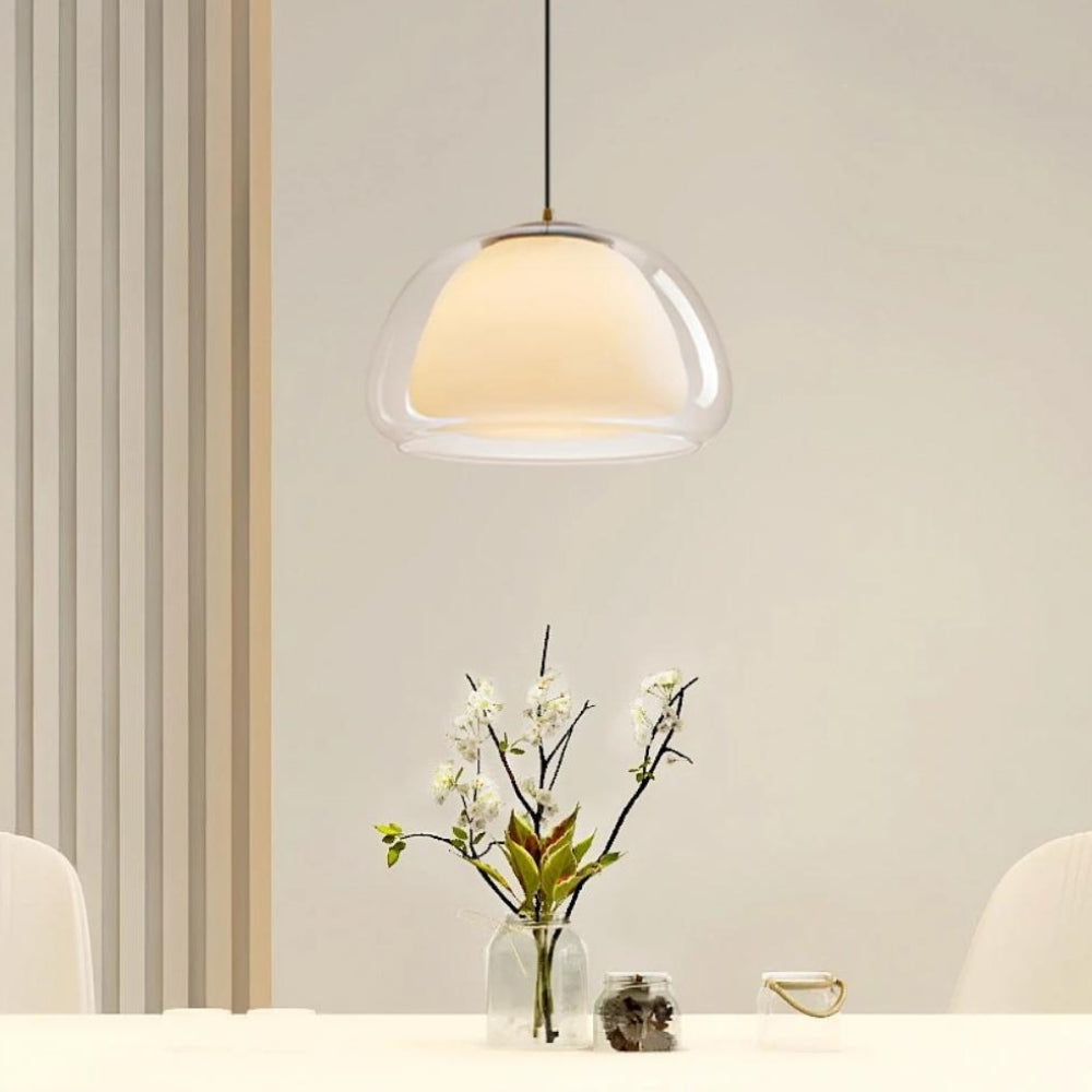 Moderne nordische Jelly Glas Pendelleuchte für Kücheninsel