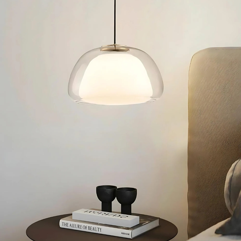 Moderne nordische Jelly Glas Pendelleuchte für Kücheninsel