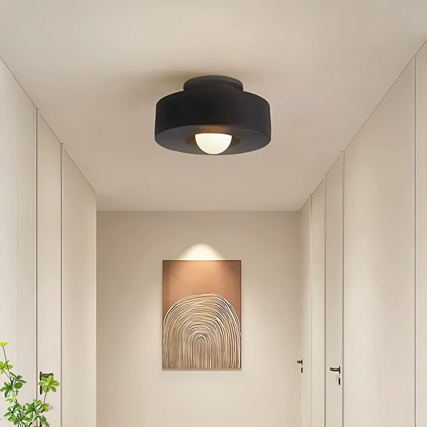Moderne Nordische Minimalistische Rund Harz Deckenlampe