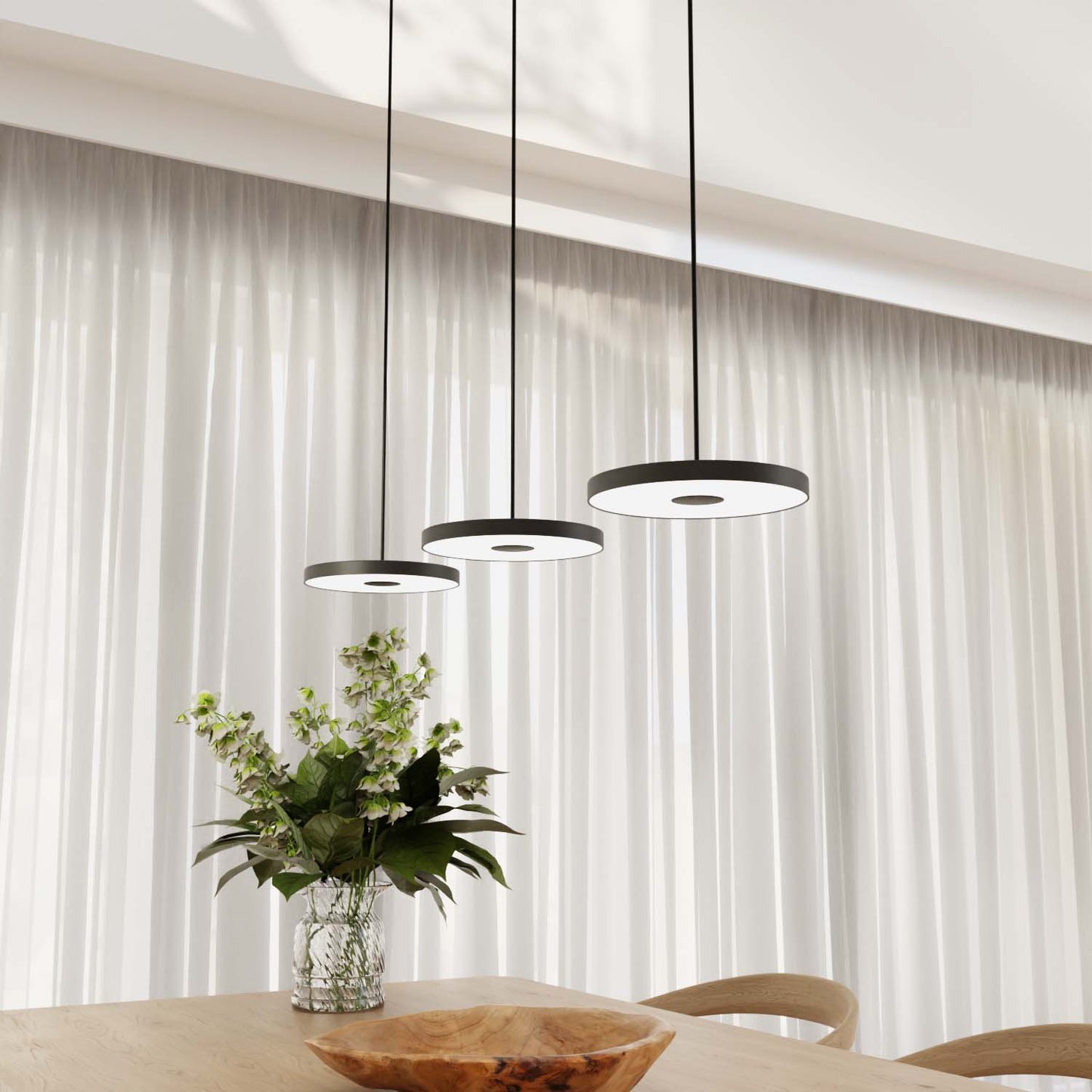 Minimalist Round Flat Evanos Pendant Light