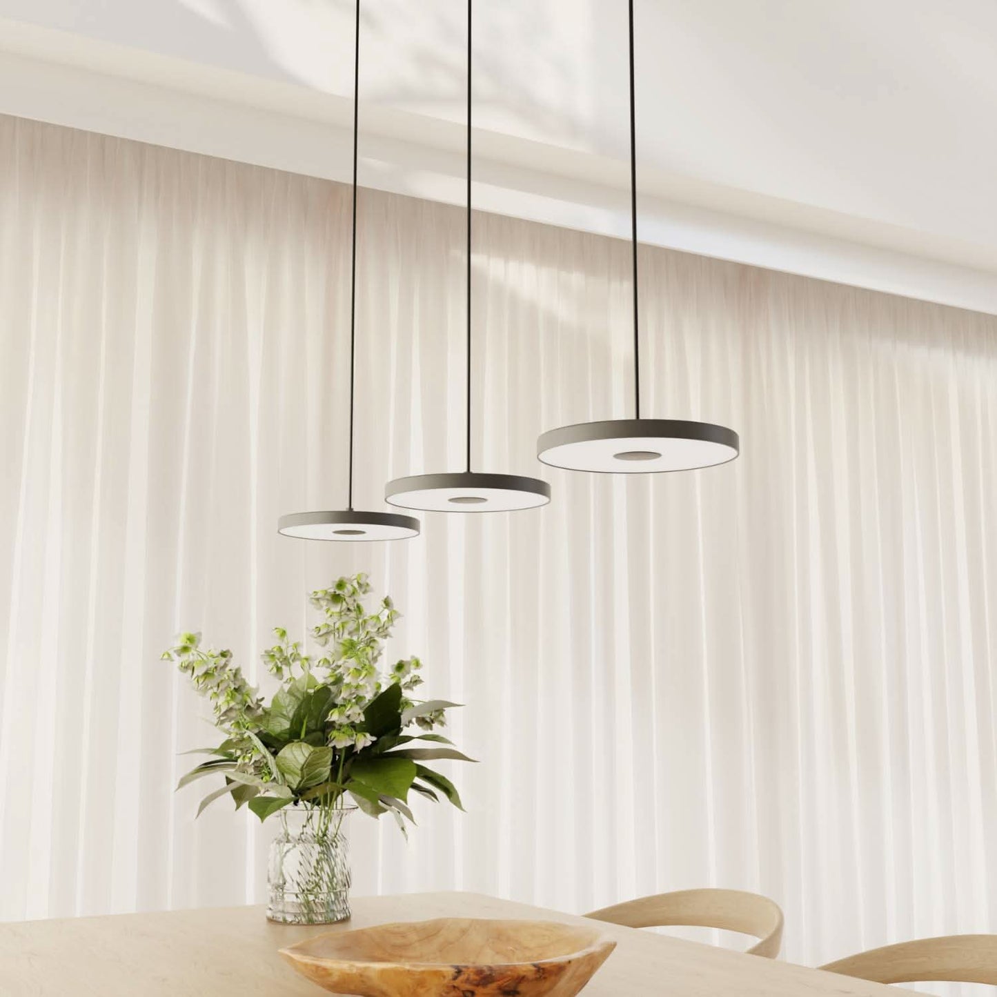 Minimalist Round Flat Evanos Pendant Light