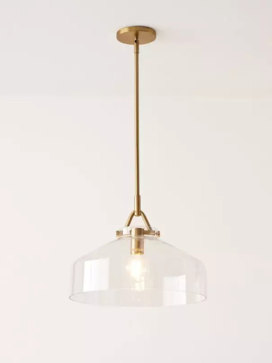 Skandinavisch Metallstange Glockenform Pendelleuchte