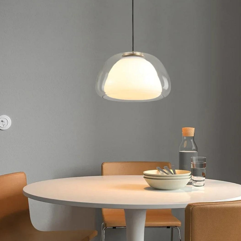 Moderne nordische Jelly Glas Pendelleuchte für Kücheninsel