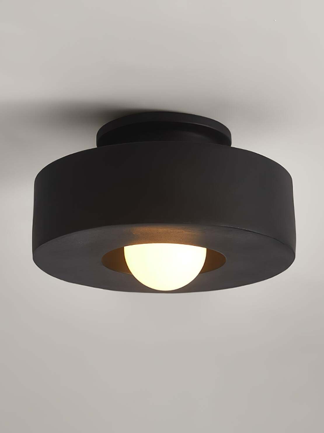 Moderne Nordische Minimalistische Rund Harz Deckenlampe