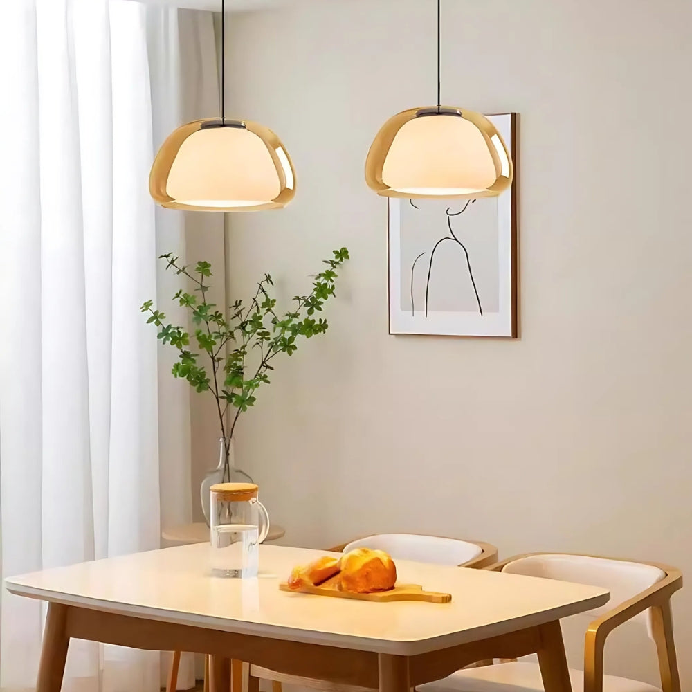 Moderne nordische Jelly Glas Pendelleuchte für Kücheninsel