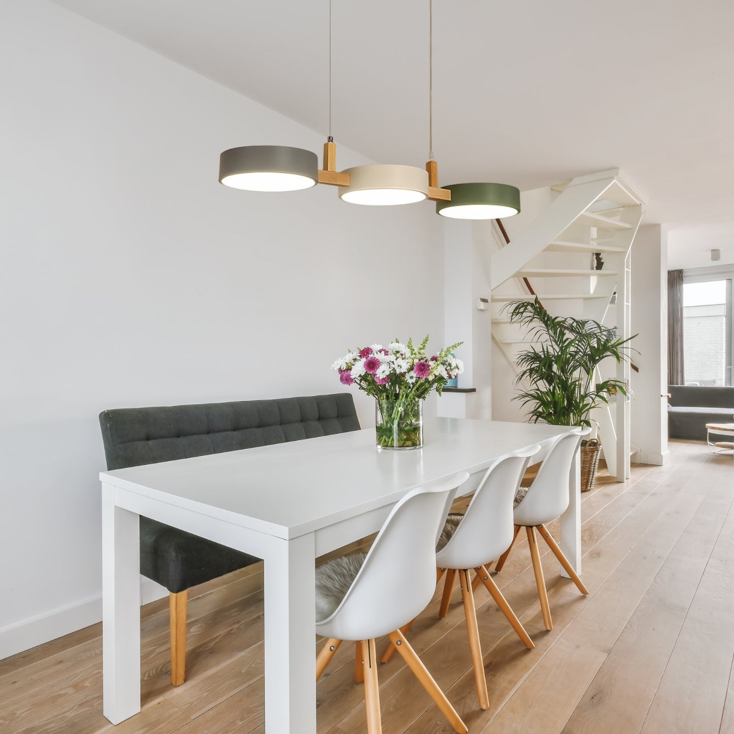 Minimalist Nordic Pendant Lamp in Macaron Colors