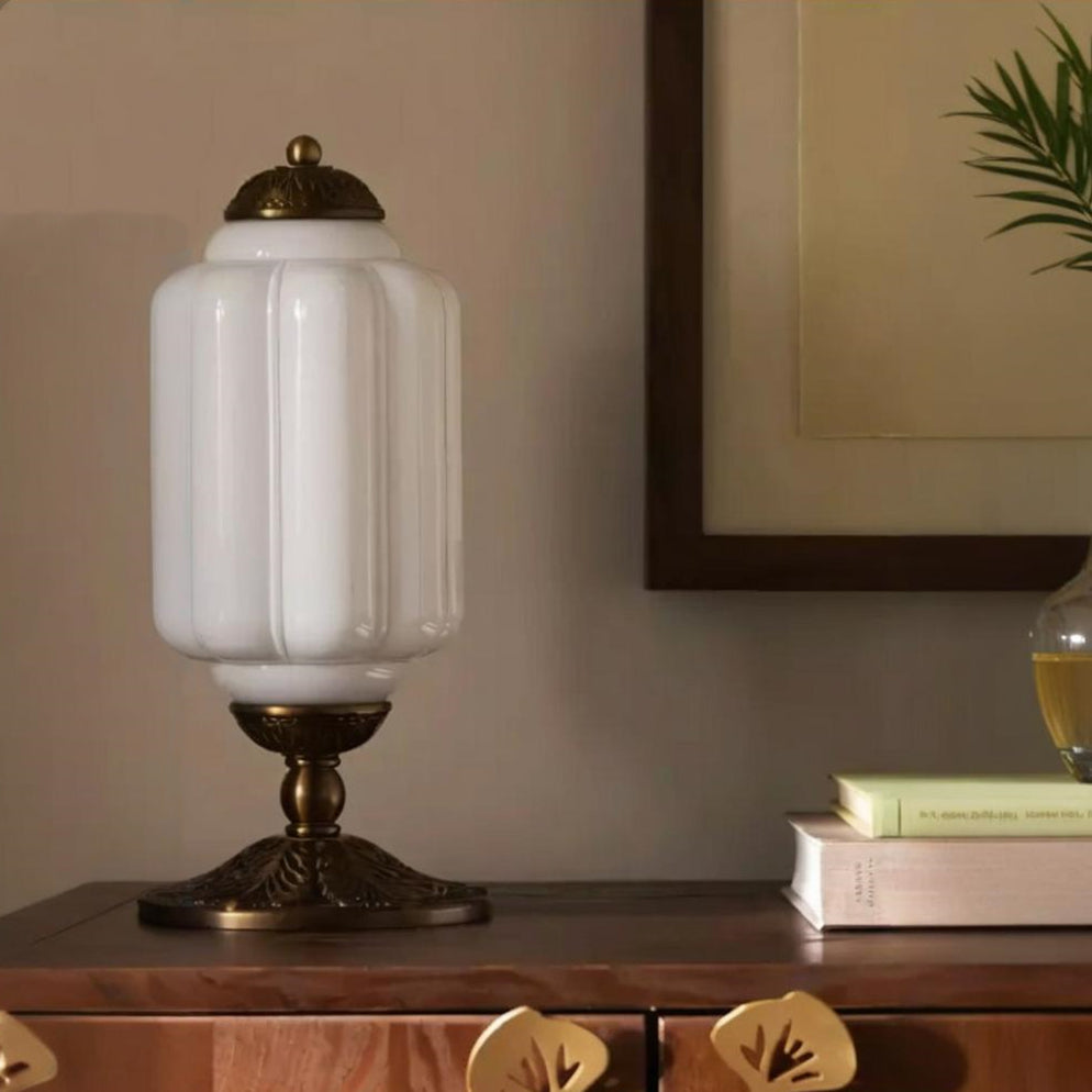 Eloise Tischlampe - Vintage Design Glas Tischlampe