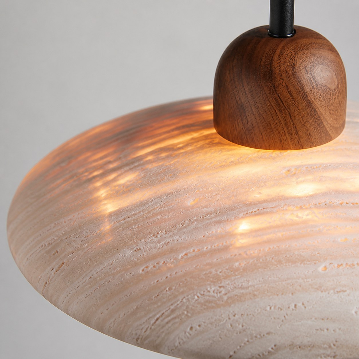 Discra Minimalist Sculptural Circular Wall Lamp — Natural Style Wall Fixture for Hallway and Bedroom U18