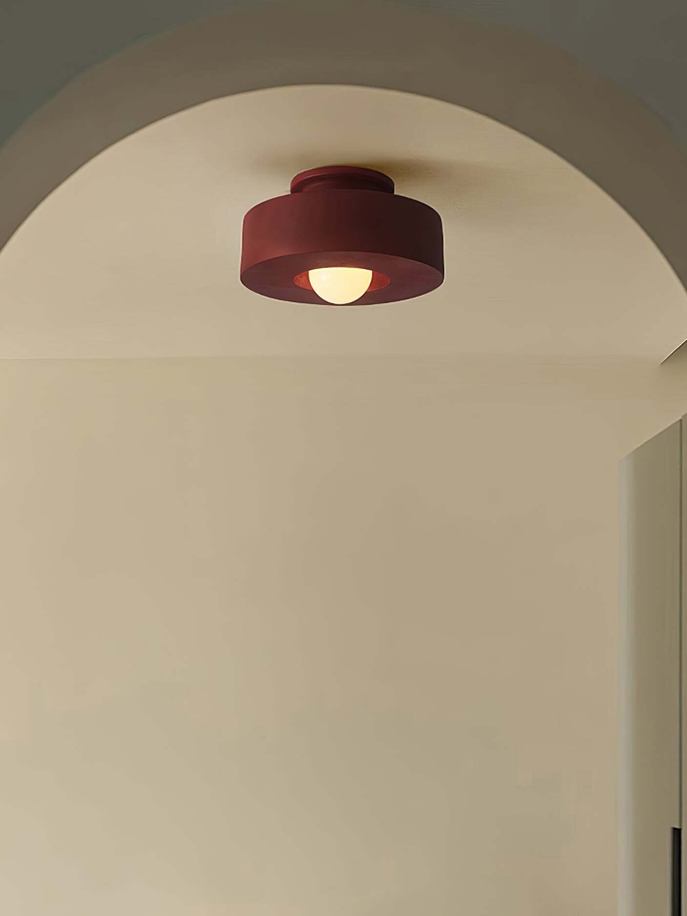 Moderne Nordische Minimalistische Rund Harz Deckenlampe