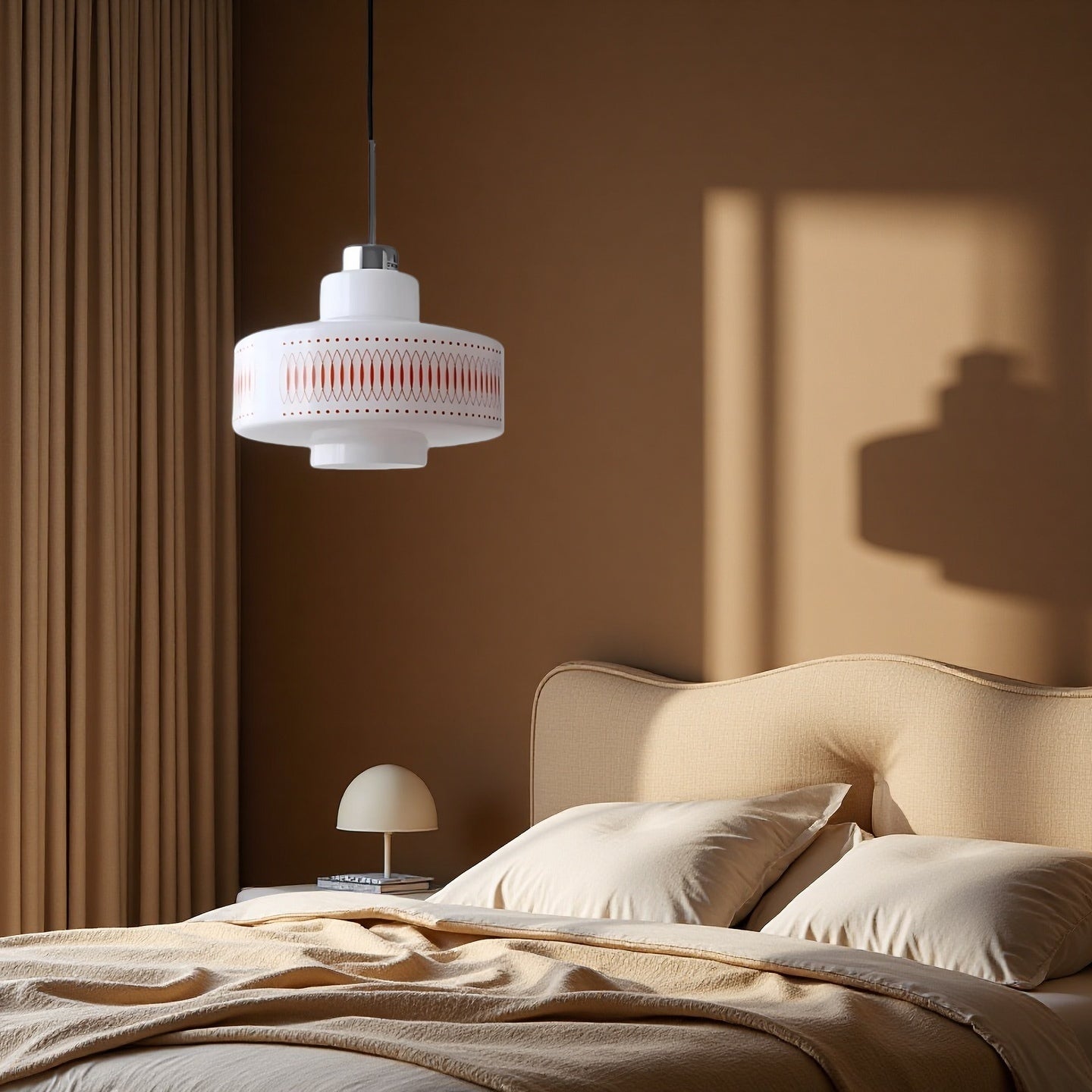 Vintage Bauhaus Opalglas Pendelleuchte