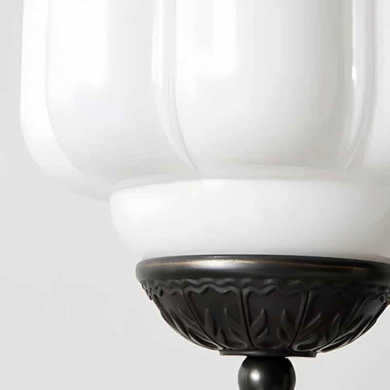 Eloise Petite Pendant Light - Vintage Milk Glass Lamp