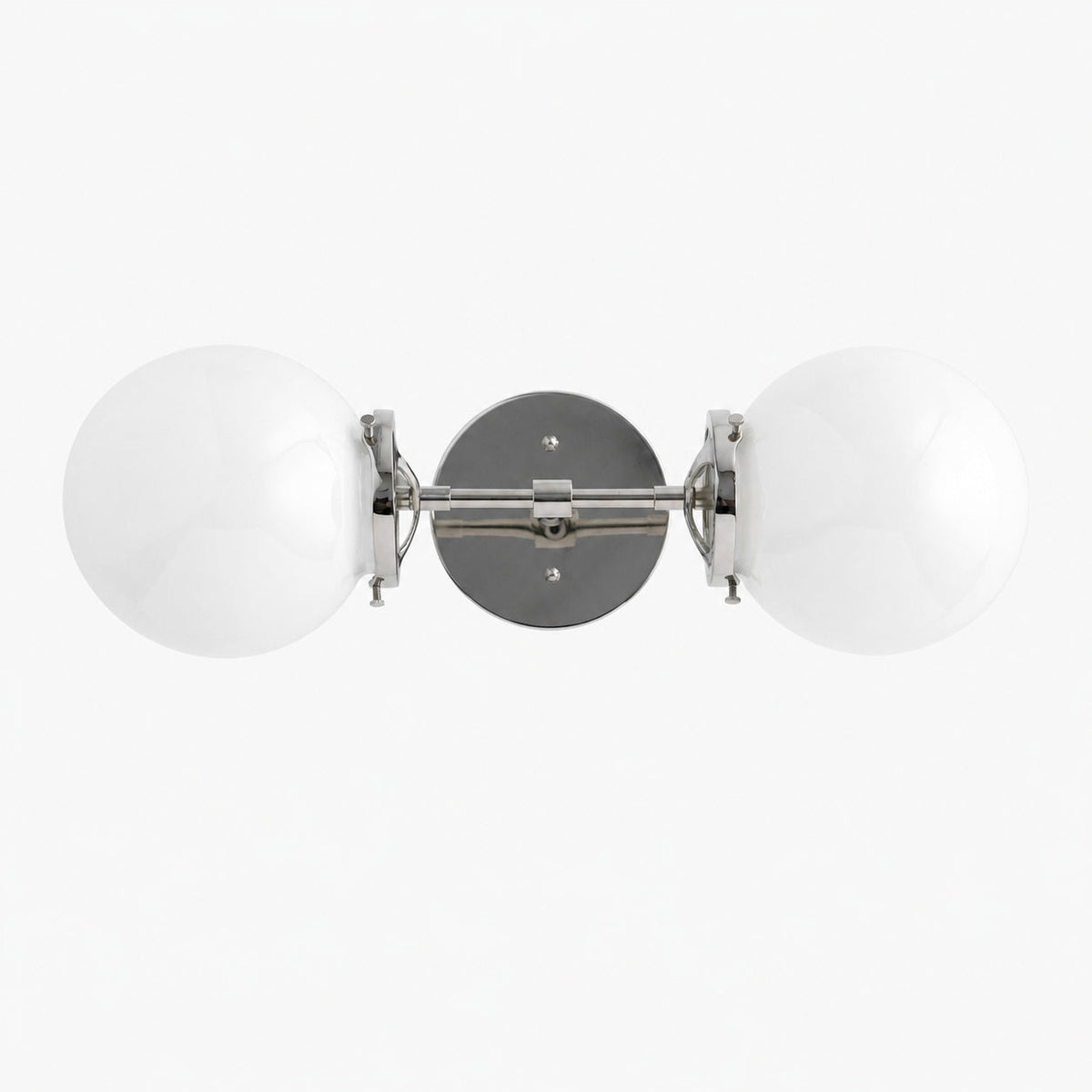 Lumio Globe Art Deco Vanity Light - Opal Globe Bathroom Sconce